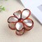 Hawaiian Flower Hair Claw Clip for Women Large Floral Hair Clips(Gold)